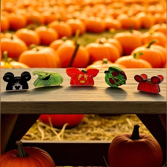 NWOT! Halloween Themed Hair Clips Set of 5 - Picture 1 of 6